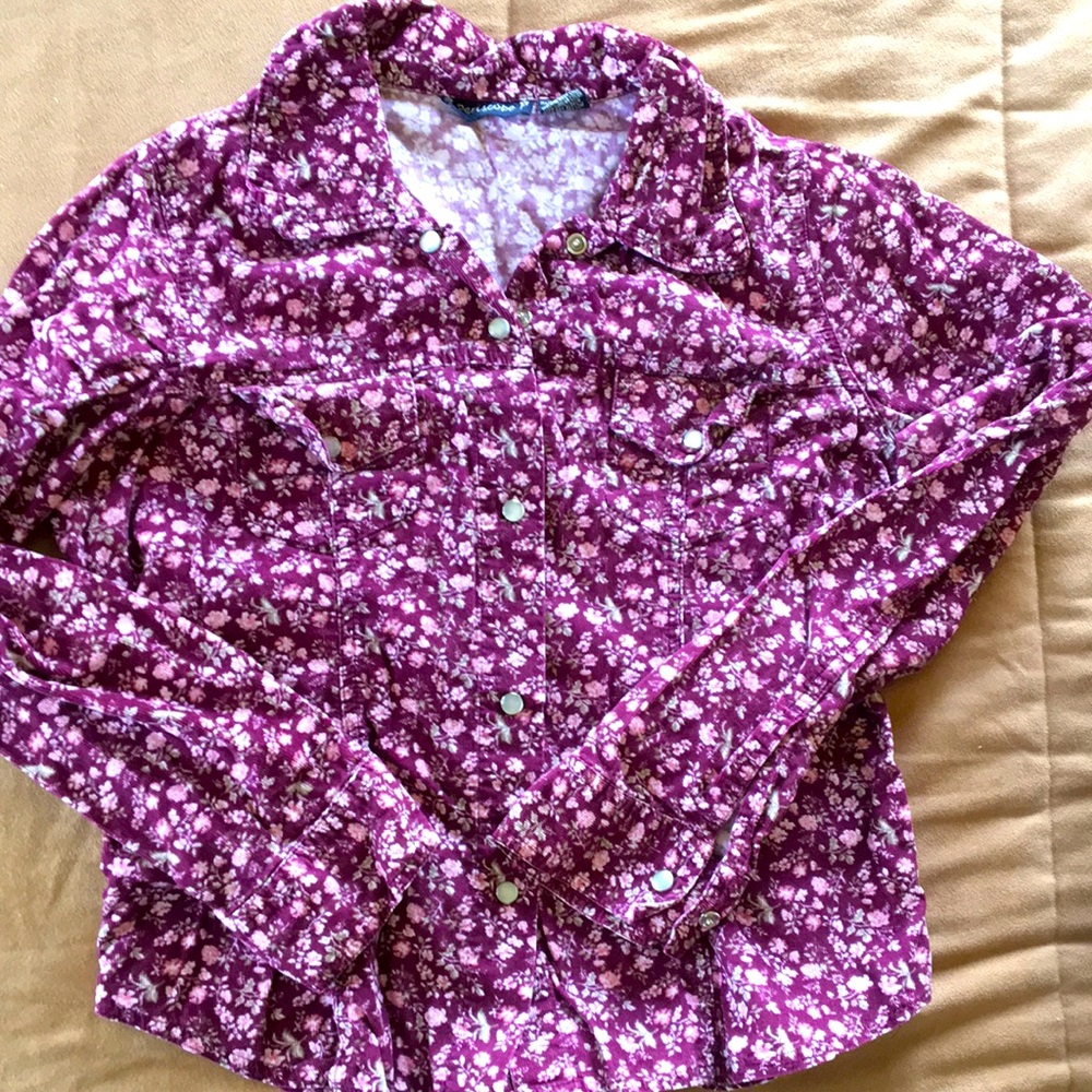 Periscope large floral corduroy
